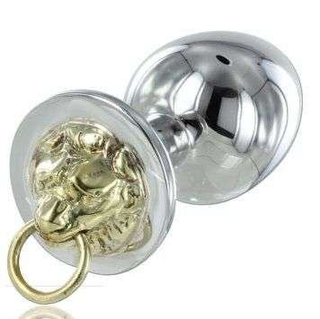 Bracciale Lion Rosebud in Acciaio e Ottone, Design Imponente